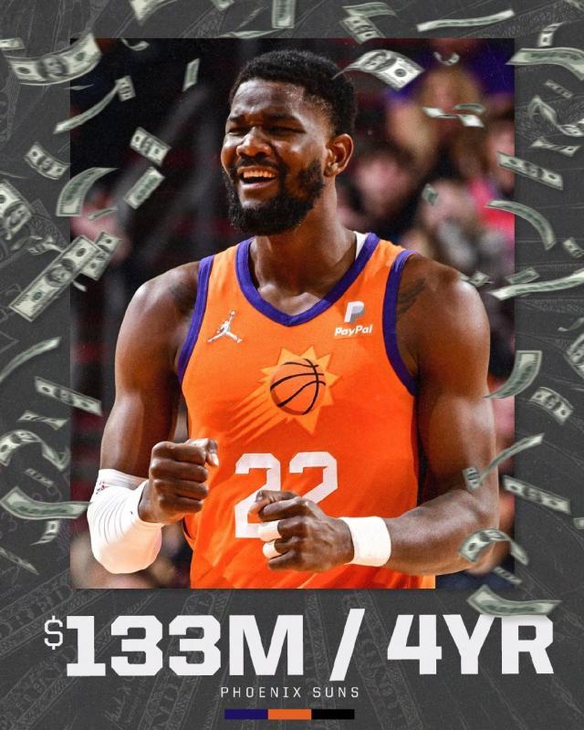 永利yl23411-太阳匹配步行者顶薪报价 艾顿如愿获得1.33亿肥约